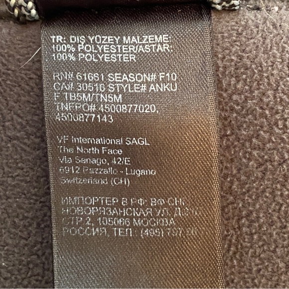 The North Face zippered grey sweater, size XL - Picture 12 of 14